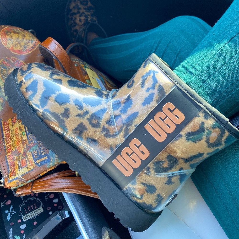 UGG Classic Clear Mini Panther Butterscotch Shoes - Picture 9 of 11